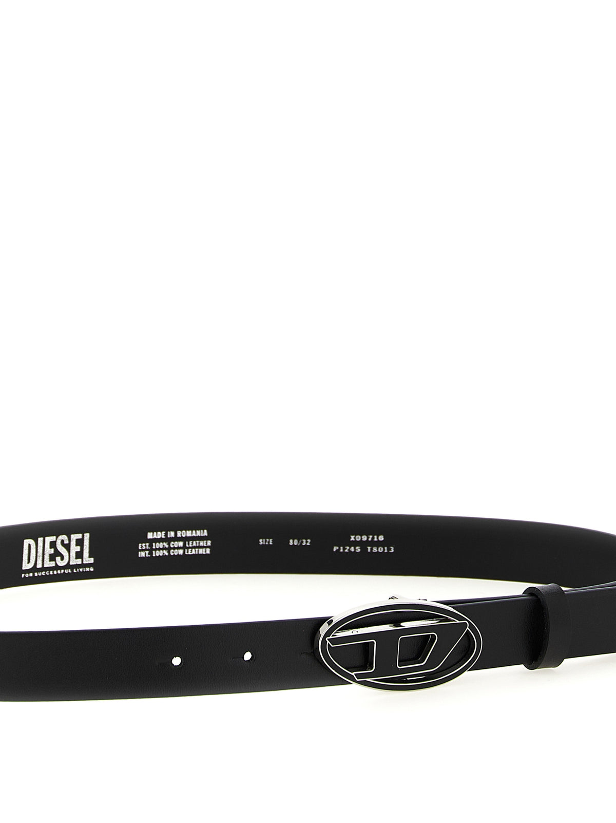 Diesel Schwarzer Gürtel aus anderen Fasern, Regular Fit