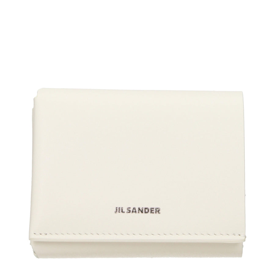 Jil Sander Beige Leather Wallet