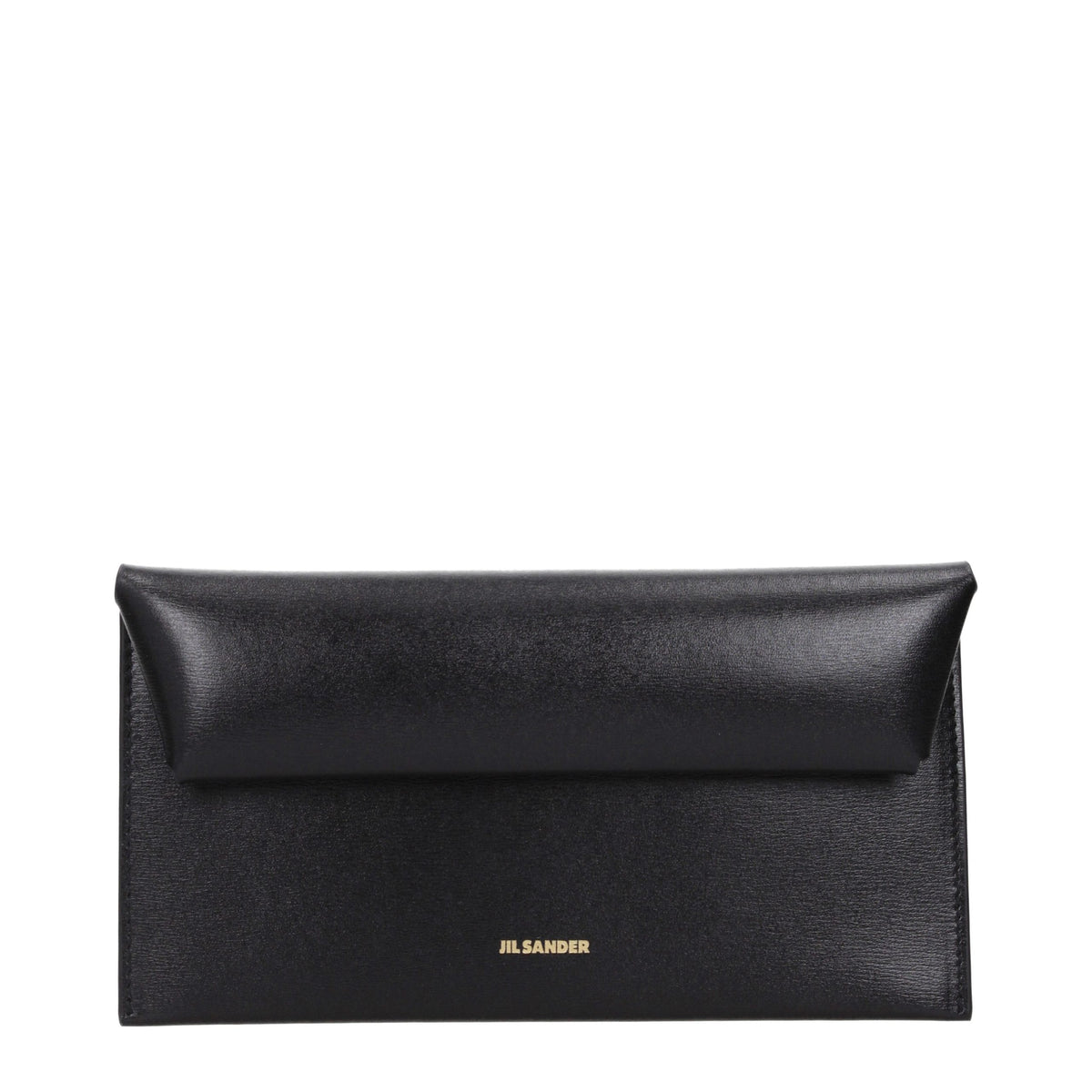 Jil Sander Schwarzes Leder Portemonnaie