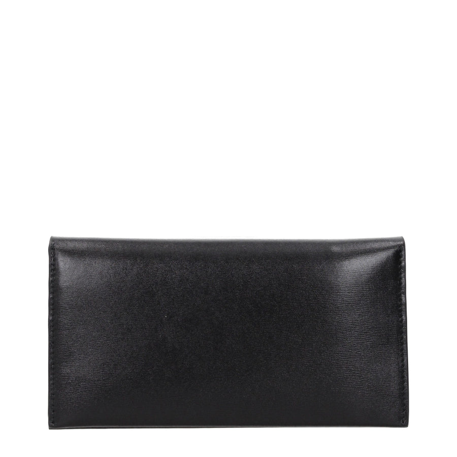 Jil Sander Black Leather Wallet