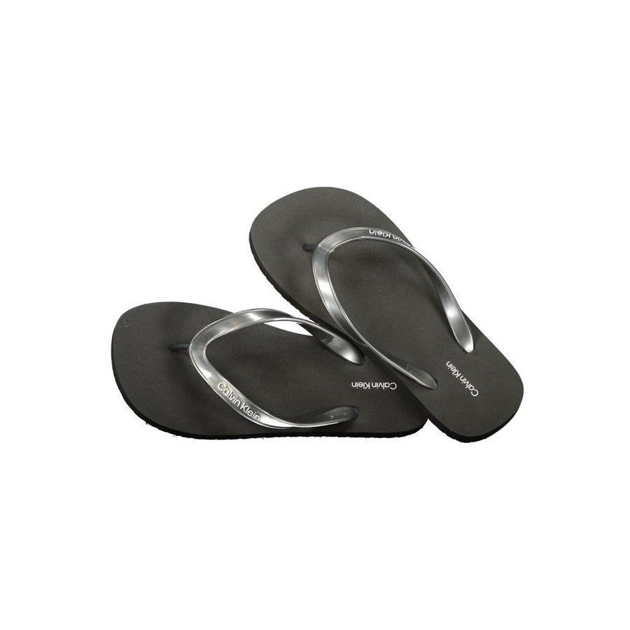 Calvin Klein Women's Black Polyurethane Sandals