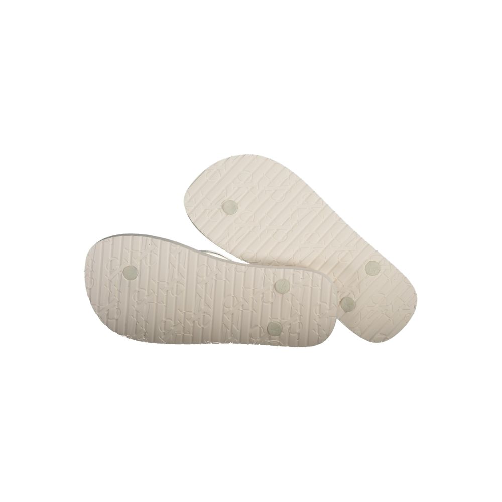 Calvin Klein Women's White Polyurethane Sandals