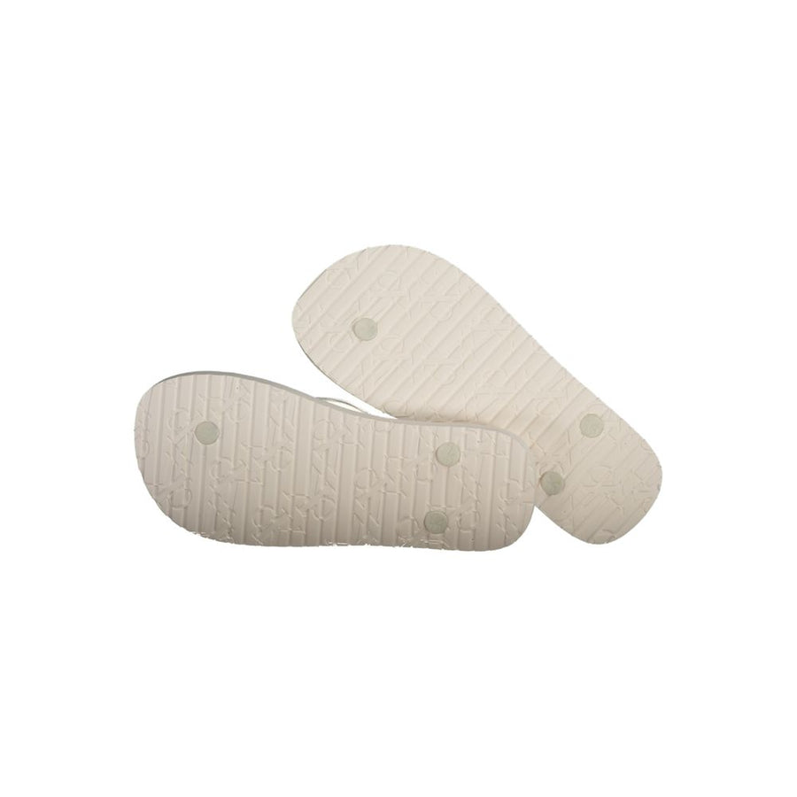 Calvin Klein Women's White Polyurethane Sandals