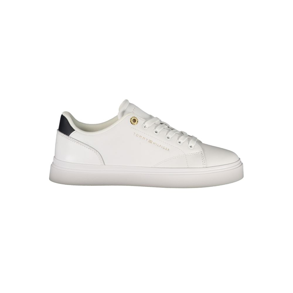 Tommy Hilfiger White Polyurethane Women's Sneaker