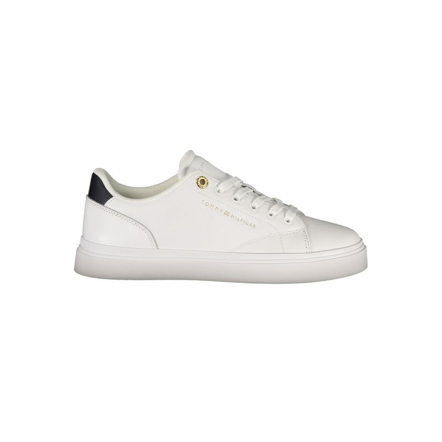 Tommy Hilfiger White Polyurethane Women's Sneaker