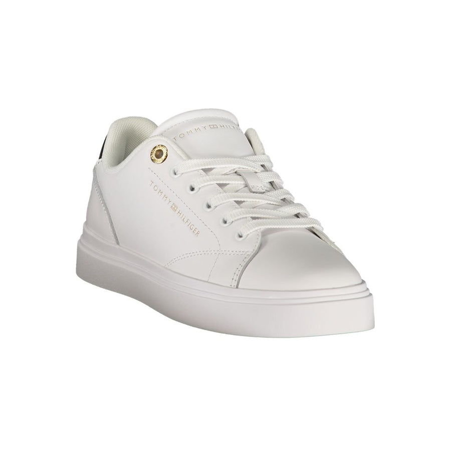 Tommy Hilfiger White Polyurethane Women's Sneaker