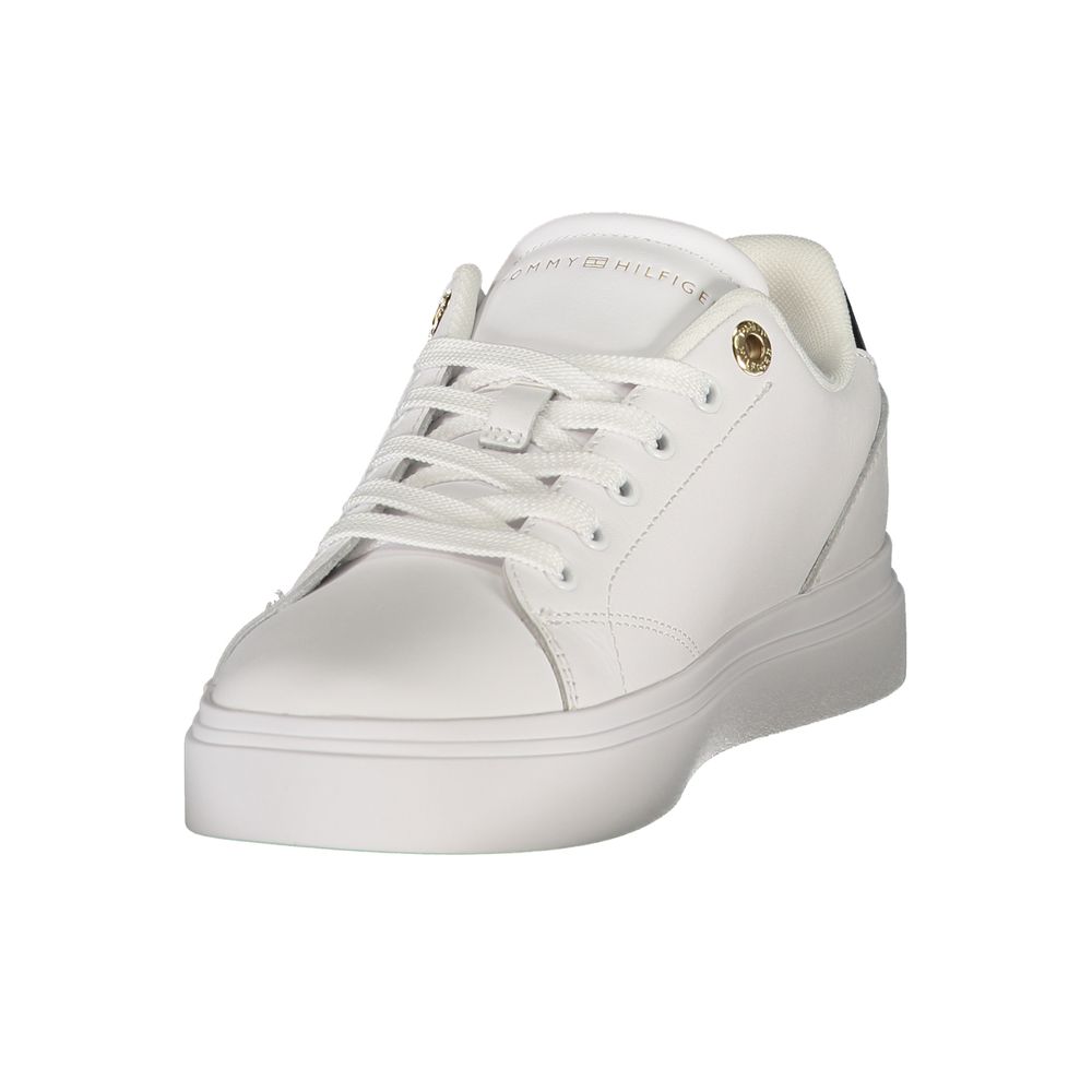 Tommy Hilfiger White Polyurethane Women's Sneaker