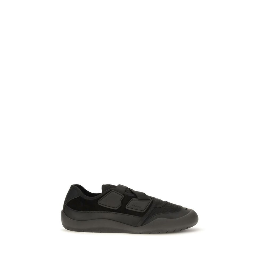 Prada Black Nylon Low-Top Sneakers