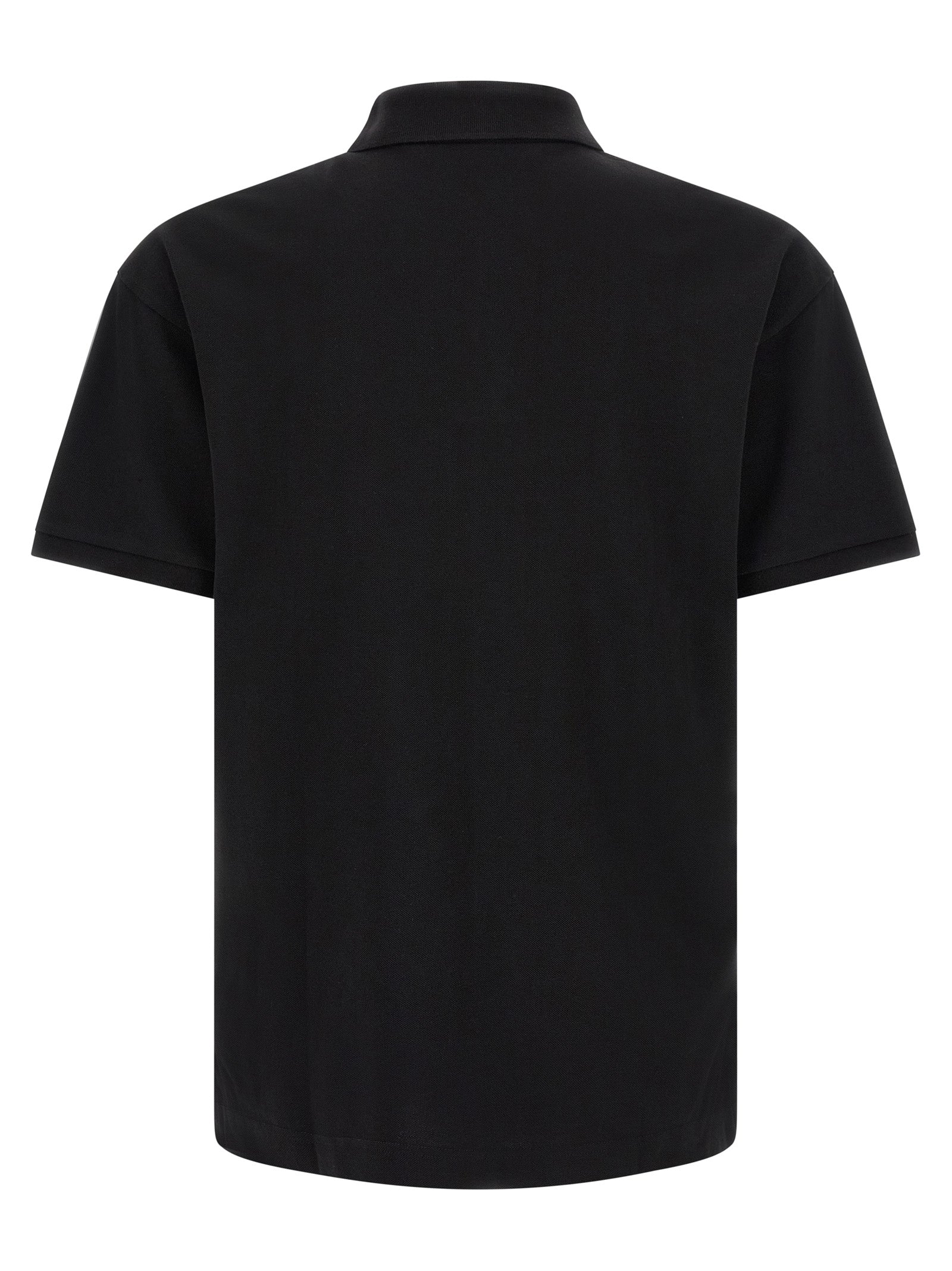 Palm Angels Schwarzes Baumwoll-Poloshirt