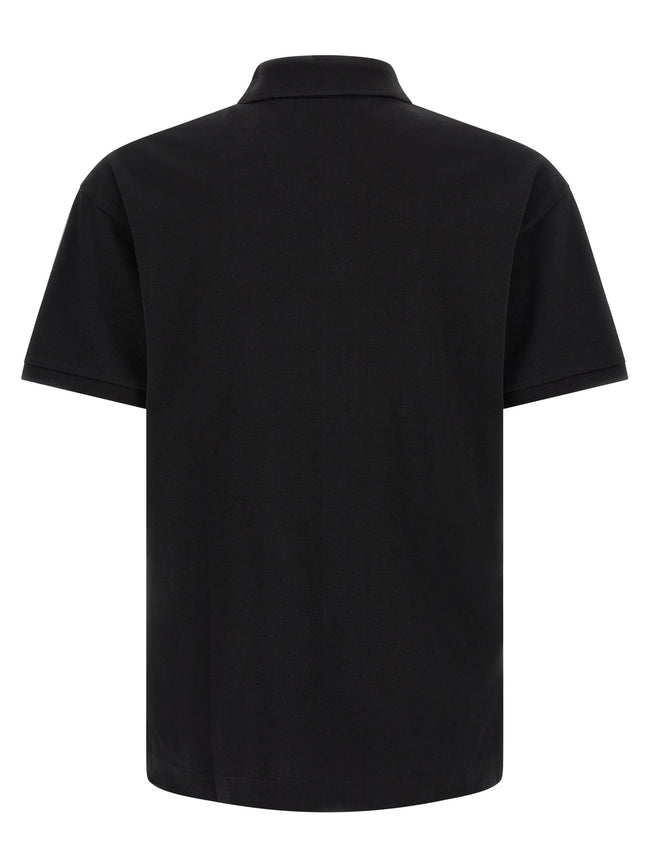 Palm Angels Schwarzes Baumwoll-Poloshirt