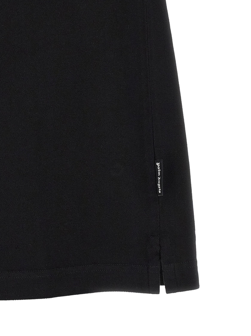 Palm Angels Schwarzes Baumwoll-Poloshirt