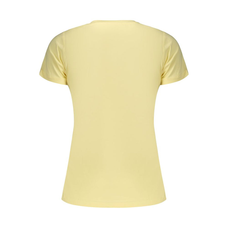 Pepe Jeans Gelbes Baumwoll-T-Shirt für Damen