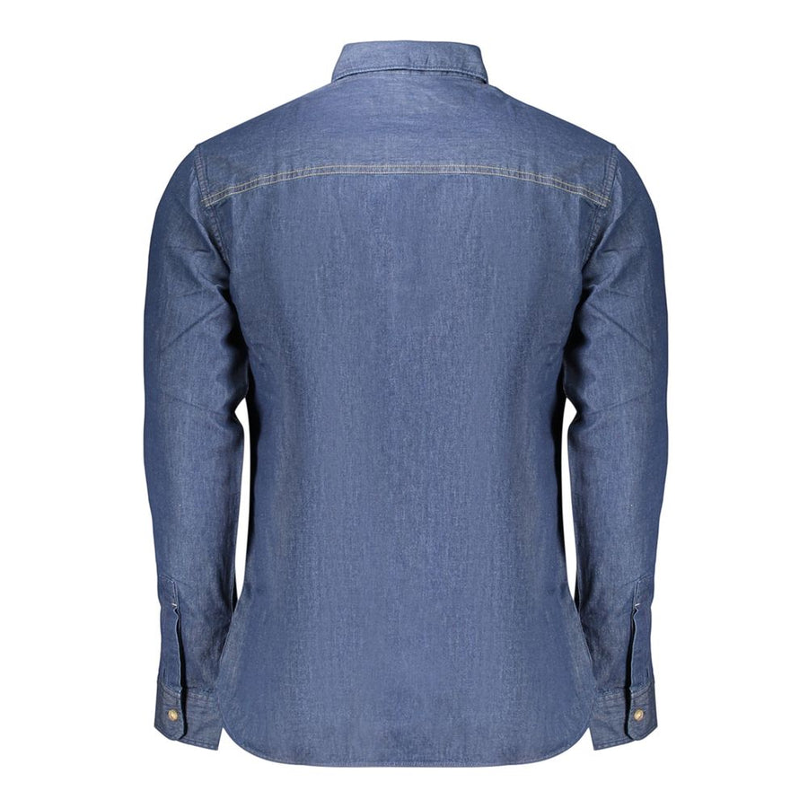 Pepe Jeans Men's Blue Cotton Shirt