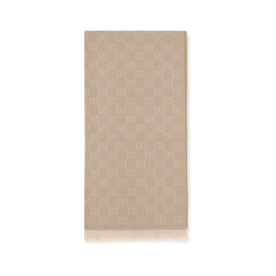 Gucci Beige Wool Scarf Aries Foulard
