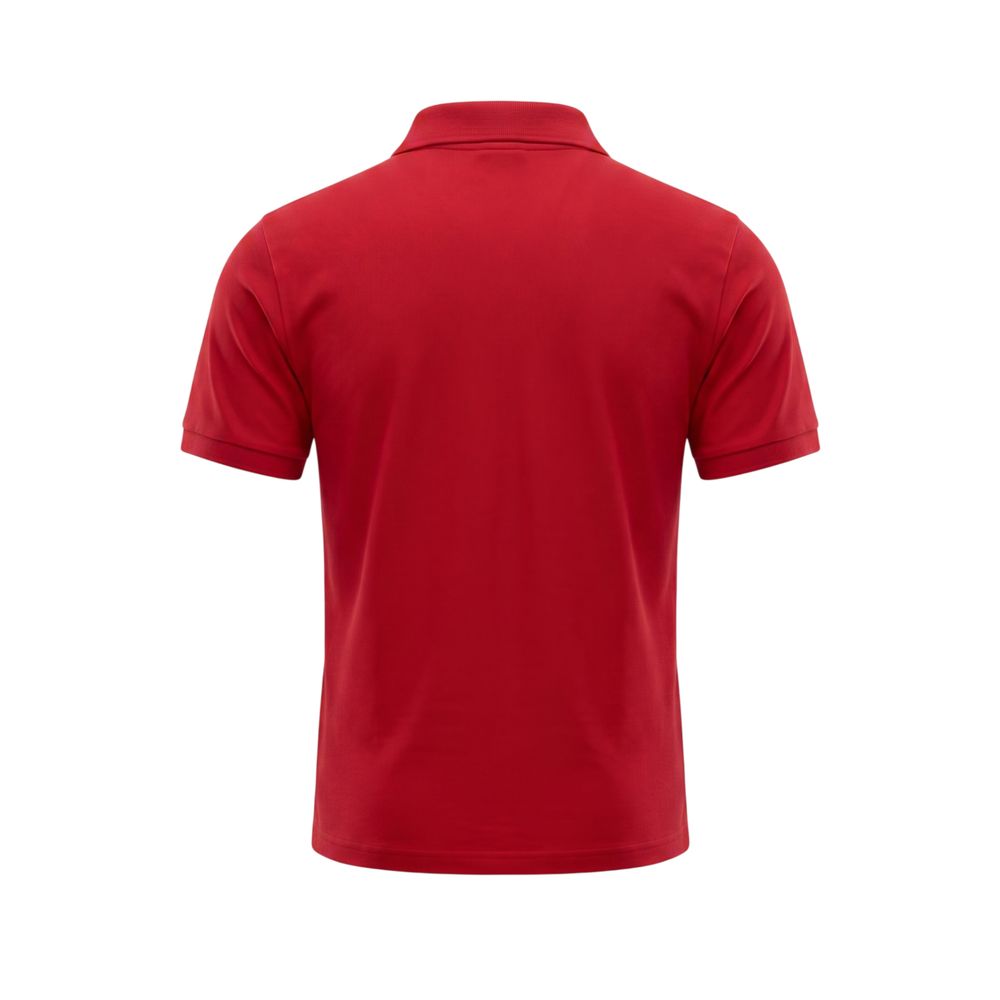 Trussardi Beachwear Red Cotton Men's Polo Shirt