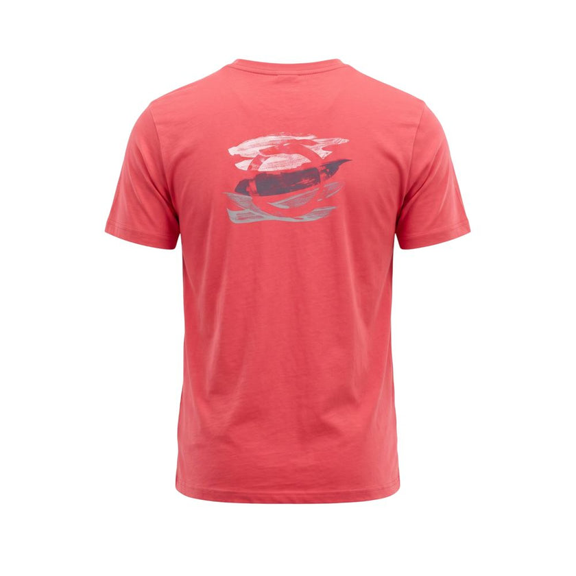 Trussardi Beachwear Rosso Baumwoll-T-Shirt für Herren