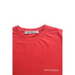 Trussardi Beachwear Rosso Baumwoll-T-Shirt für Herren