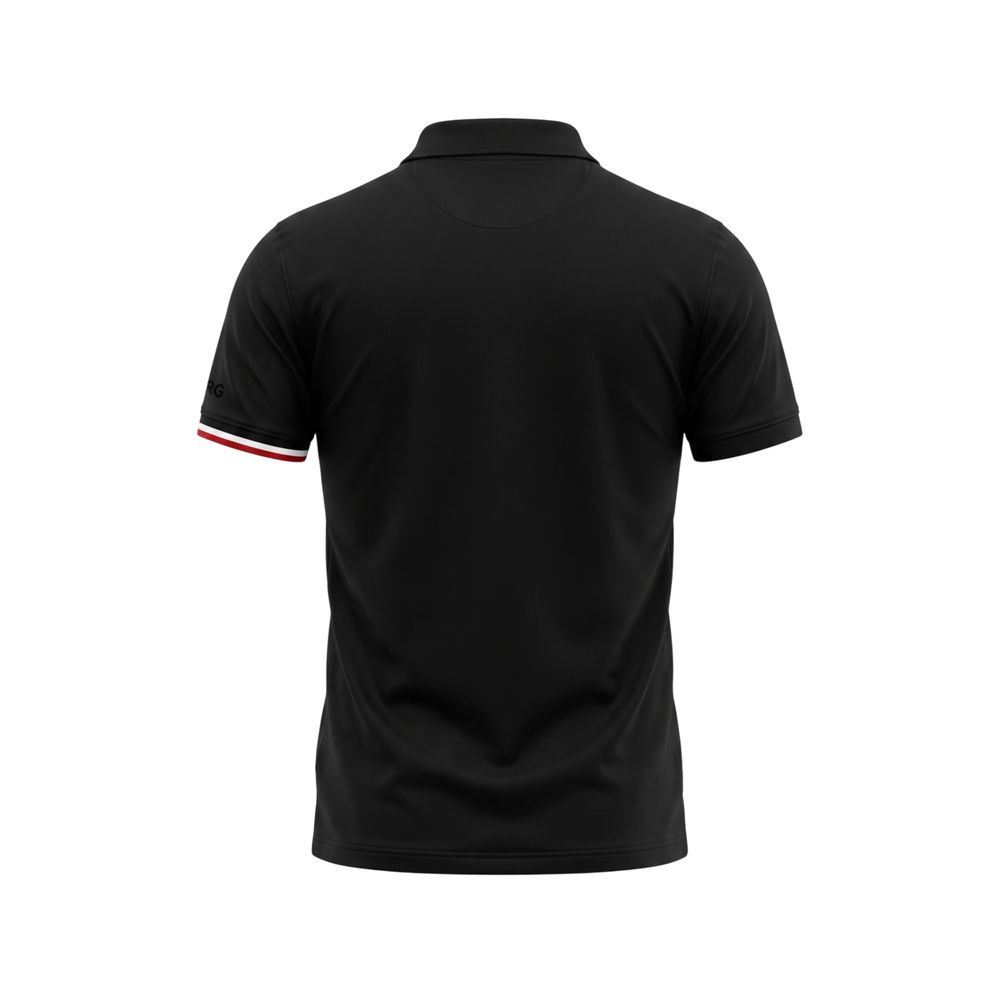 Iceberg Schwarzes Herren-Poloshirt aus Baumwolle