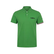 Iceberg grünes Herren-Poloshirt aus Baumwolle mit Logo auf der Brust und kurzen Ärmeln