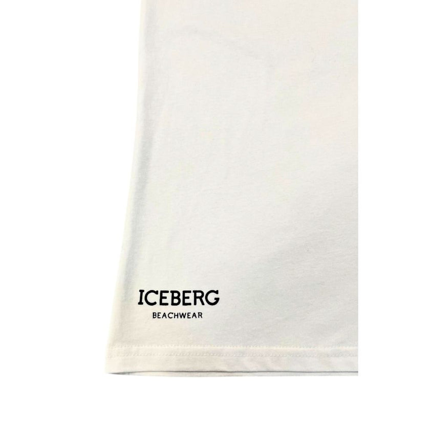 Iceberg Weißes Baumwoll-T-Shirt für Herren