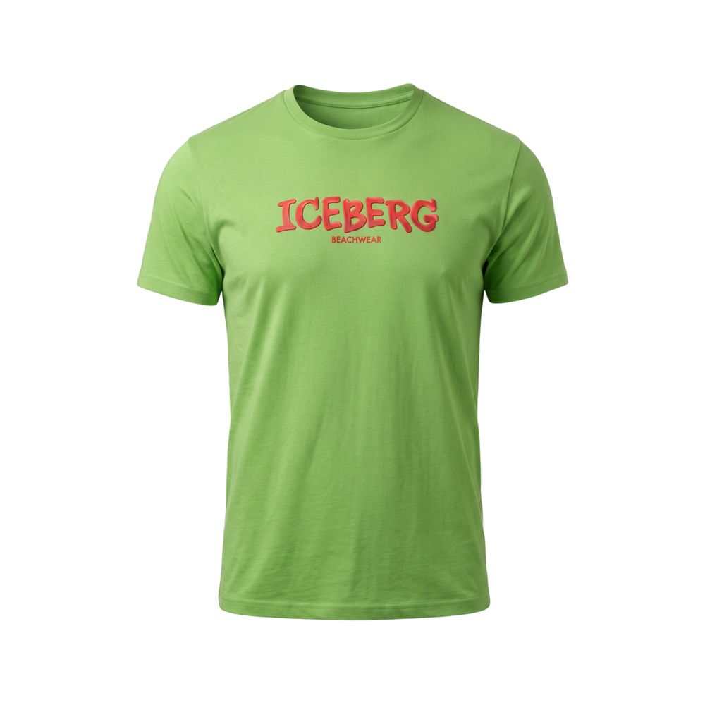 Iceberg Men's Green Cotton T-Shirt