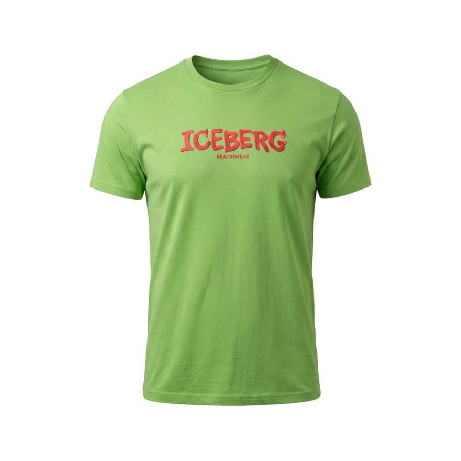Iceberg Men's Green Cotton T-Shirt