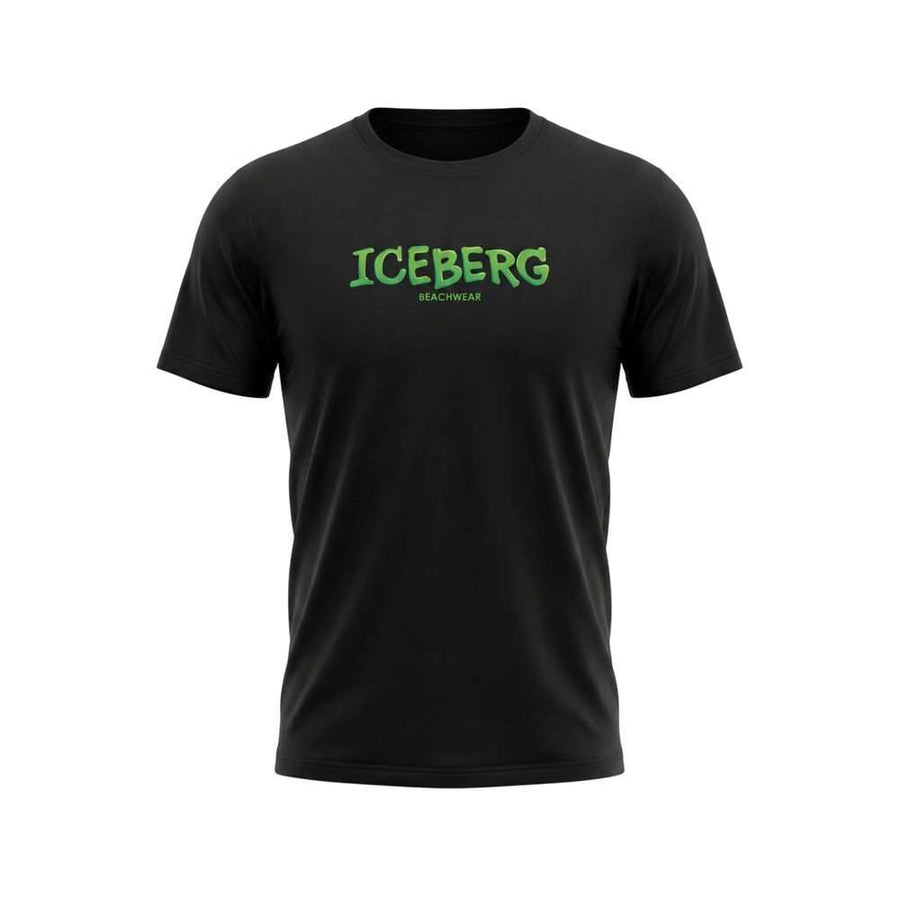 Iceberg Men's Black Cotton T-Shirt
