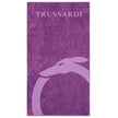 Trussardi Beachwear Lila Baumwoll-Herren-Badetuch