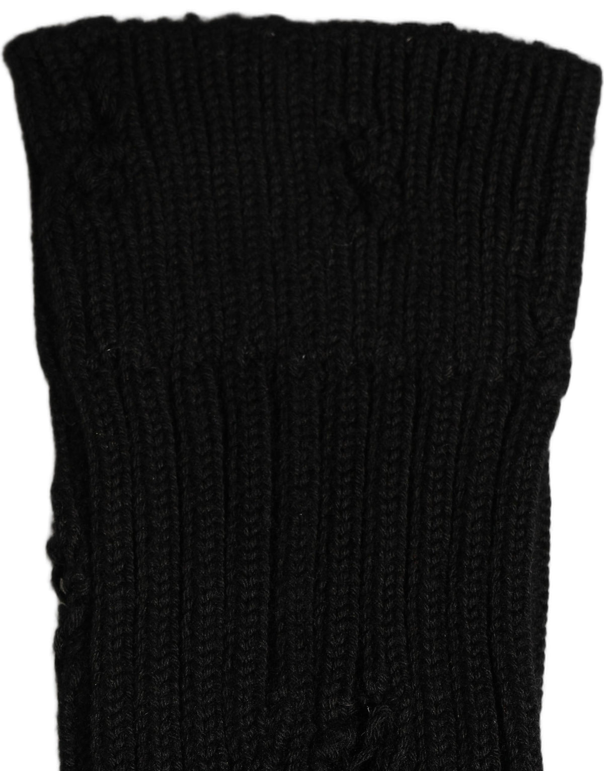 Dolce & Gabbana Herren schwarze Baumwoll-Socken mit Used-Look, mittellang