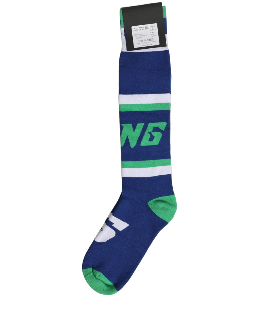 Dolce & Gabbana Men's Multicolor Cotton Knee Socks
