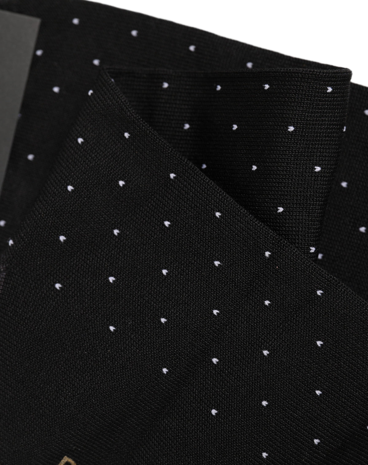 Dolce & Gabbana Herren schwarze Baumwoll-Pünktchen-Socken für mittlere Wadenlänge