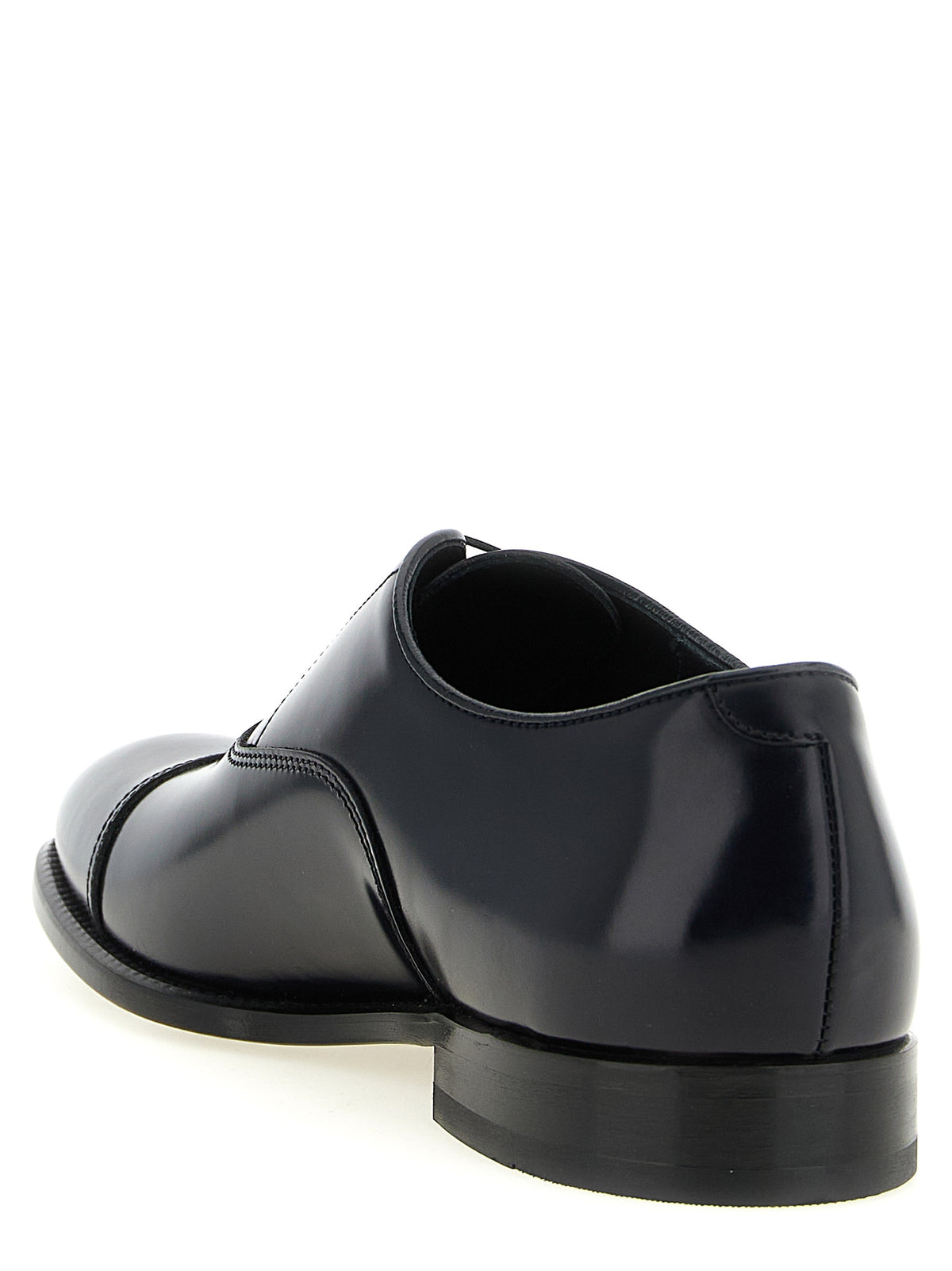 Doucal's Black Oxford and Derby Lambskin Shoes