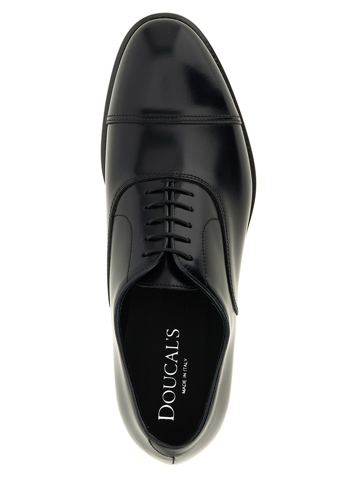 Doucal's Black Oxford and Derby Lambskin Shoes