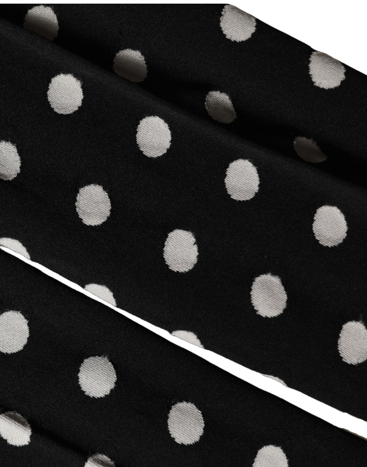 Dolce & Gabbana Schwarze Netz-Strumpfhose mit Polka Dots
