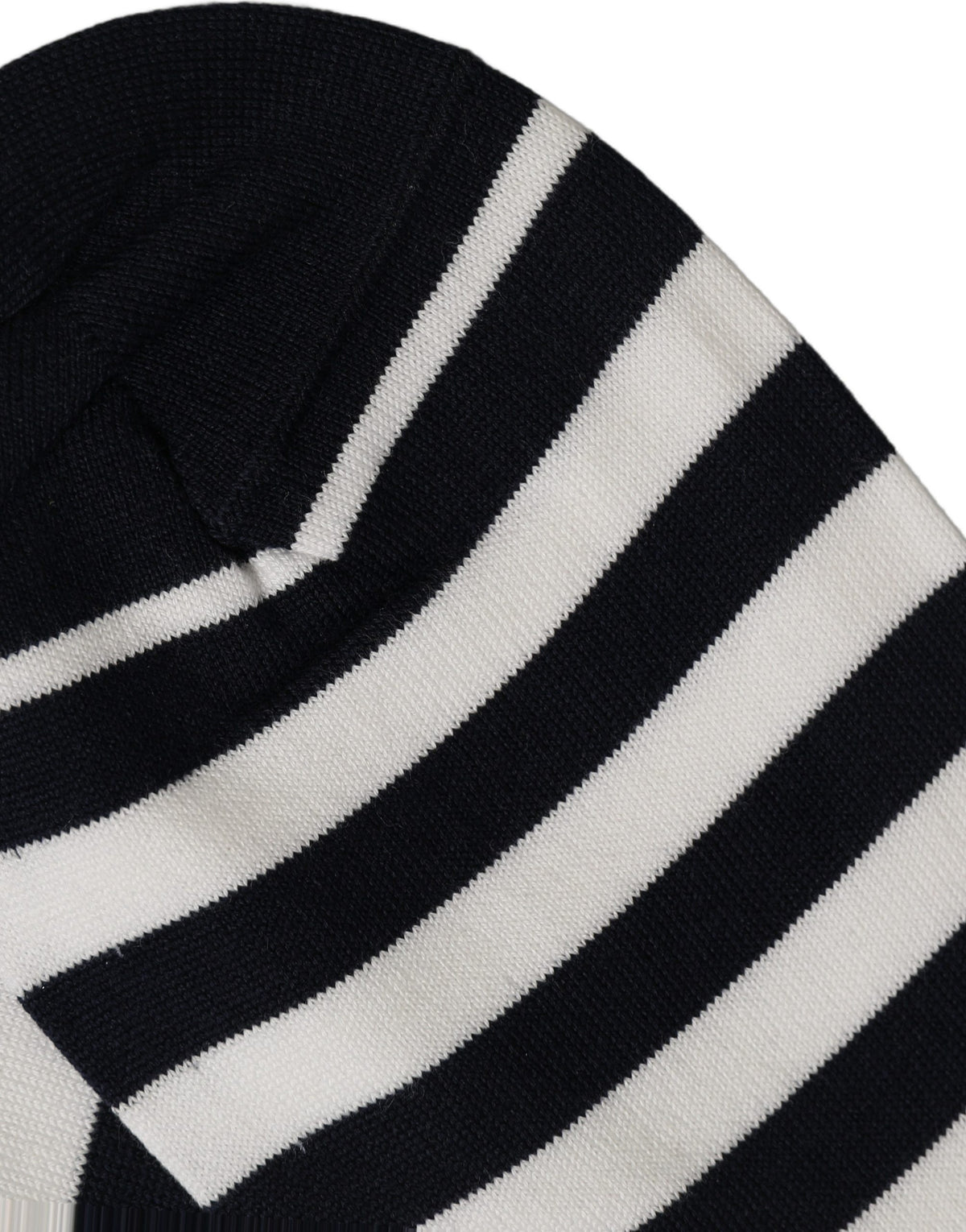 Dolce & Gabbana Mid-calf socks in black and white striped cotton