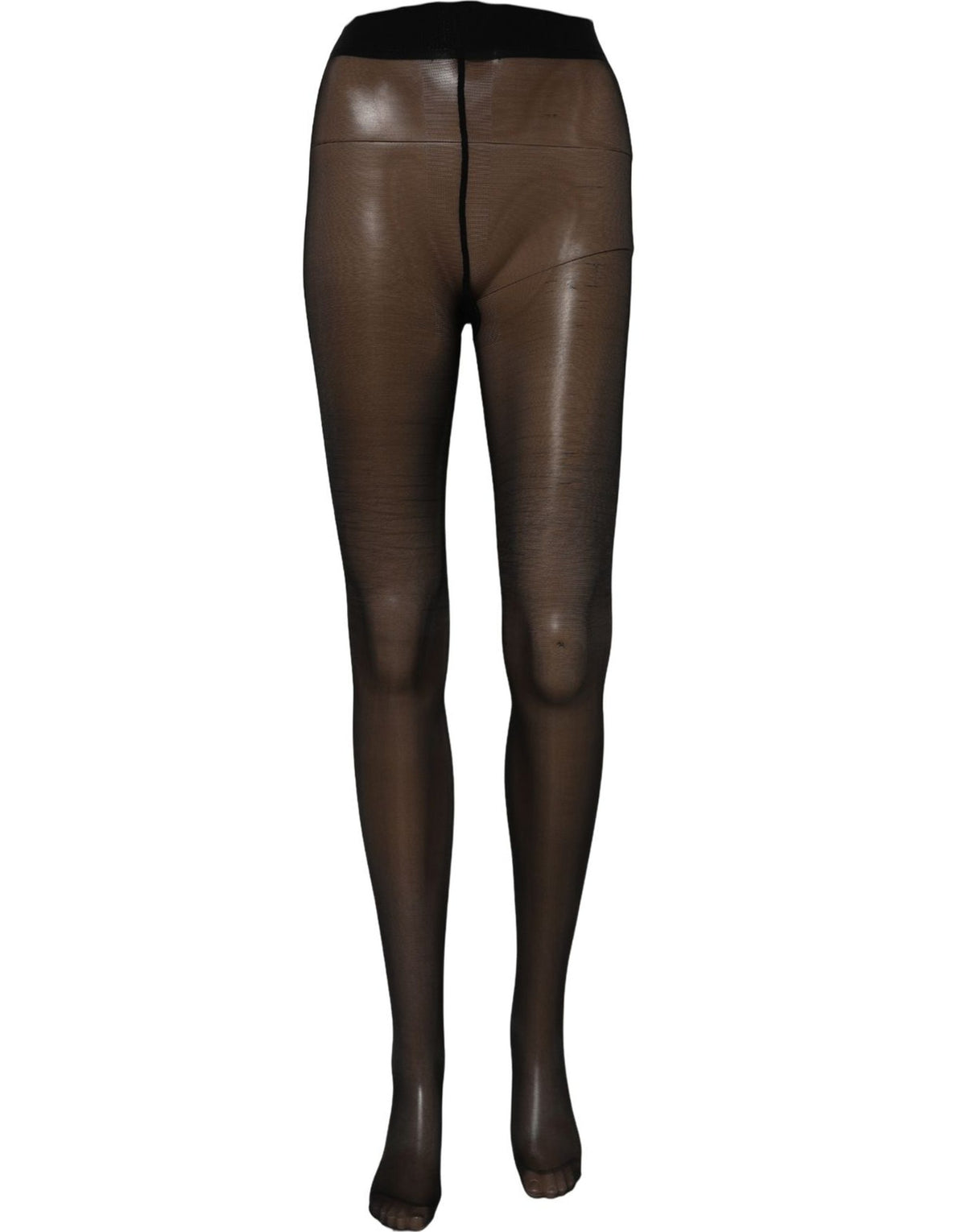 Dolce & Gabbana Schwarze Strumpfhose aus Nylon