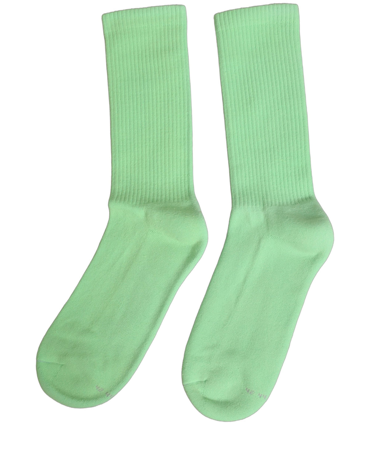 Dolce & Gabbana Grüne gerippte Baumwollsocken für Damen, mittellang