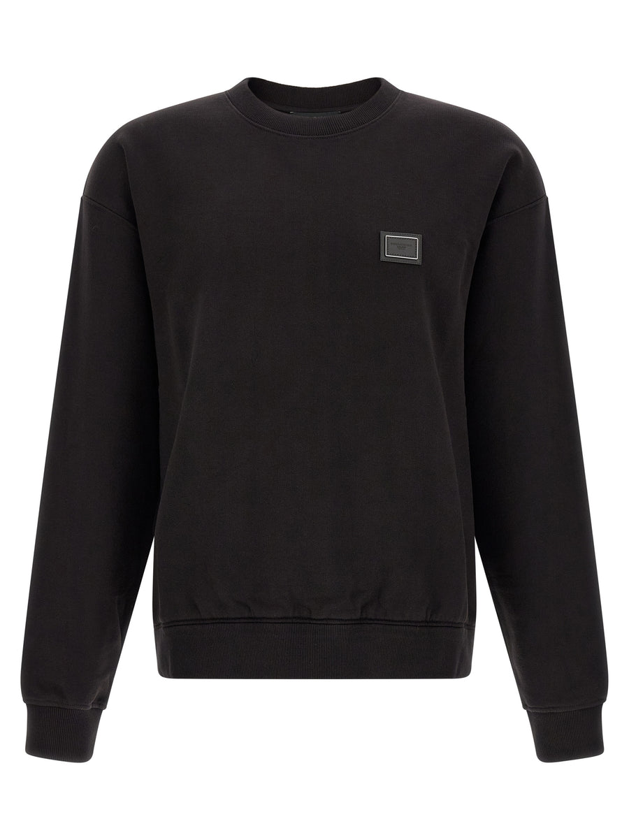 Dolce & Gabbana Black Cotton Sweatshirt