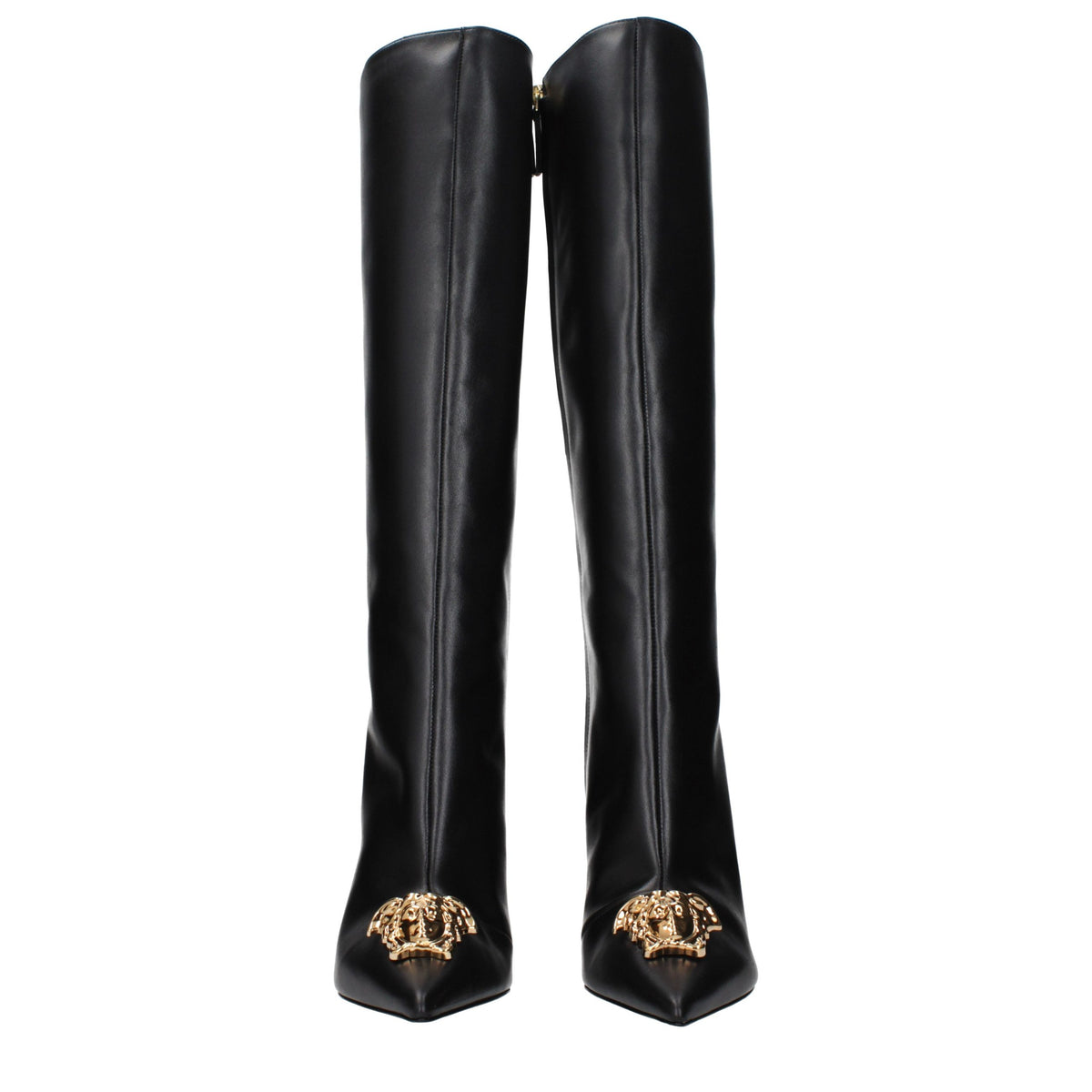 Versace Black Leather Boots