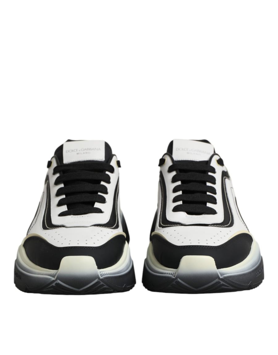 Dolce & Gabbana Daymaster Two-Tone Sneakers in White and Black
