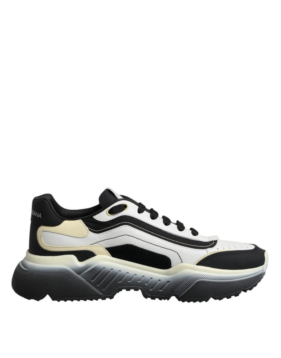 Dolce & Gabbana Daymaster Two-Tone Sneakers in White and Black