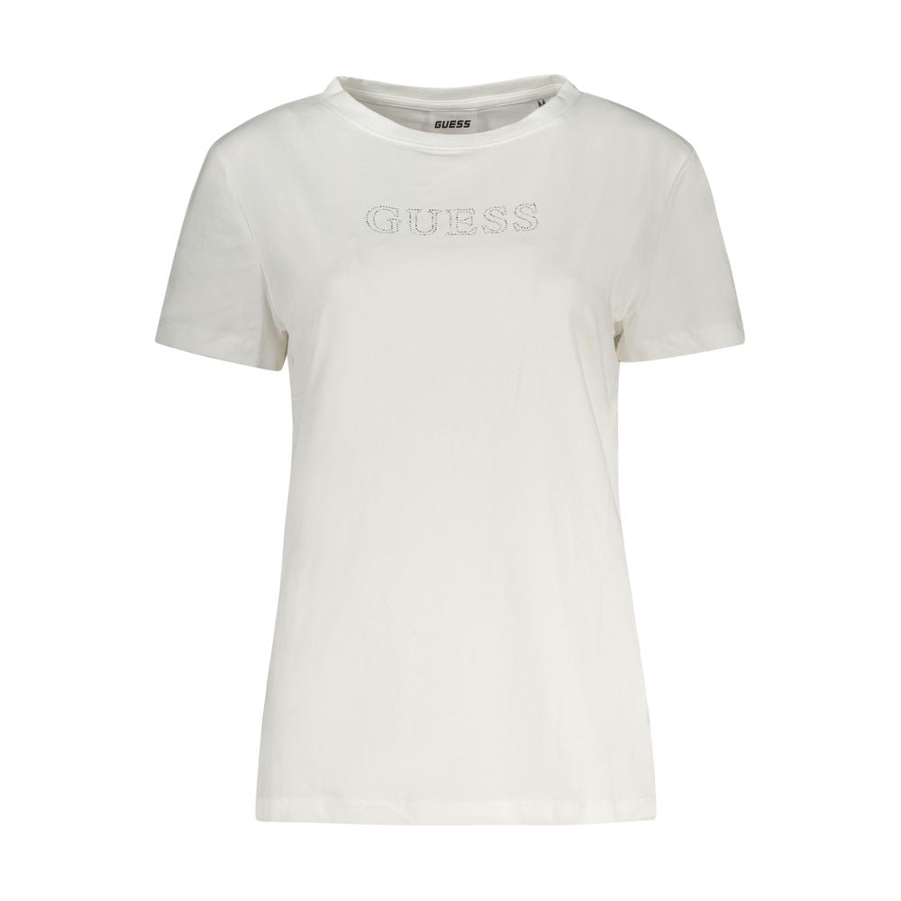 Guess Jeans Bianco Cotton Damen T-Shirt