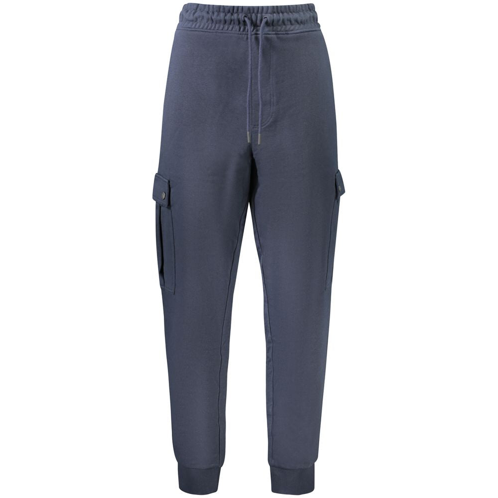 Hugo Boss Blue Cotton Trousers