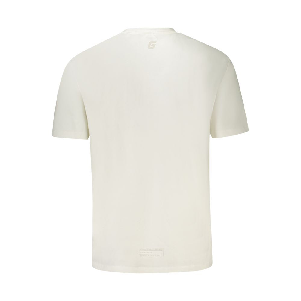 Guess Jeans Weißes Baumwoll-T-Shirt für Herren