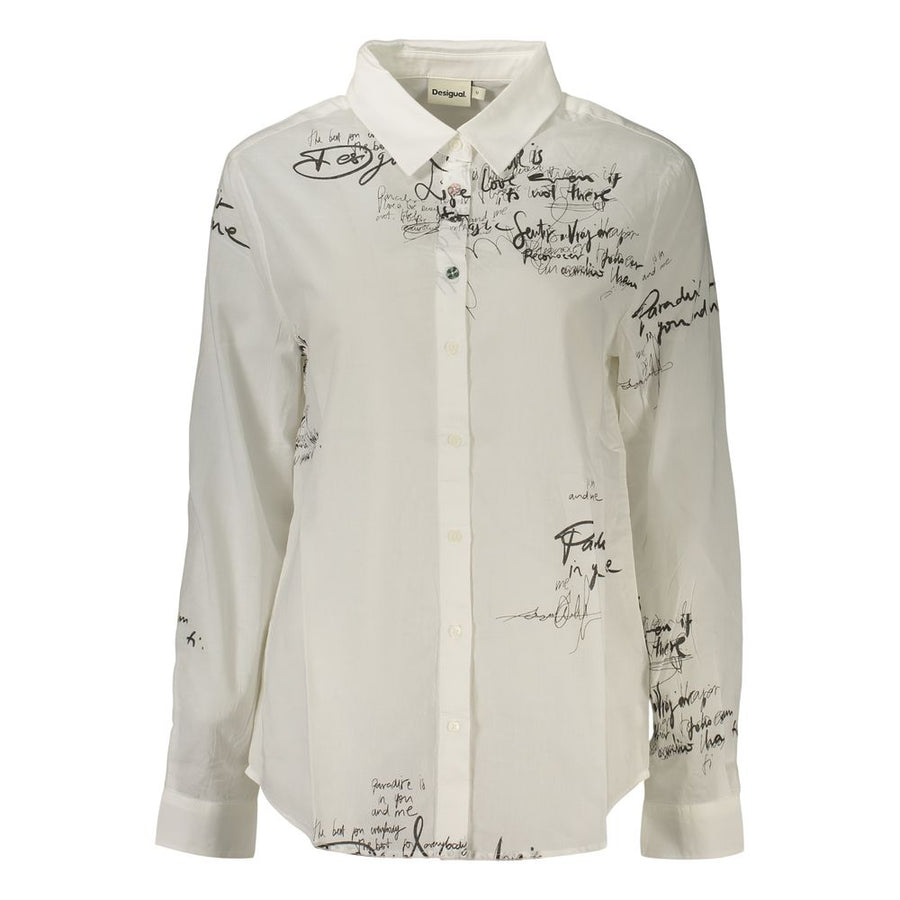 Desigual Women's White Cotton Shirt