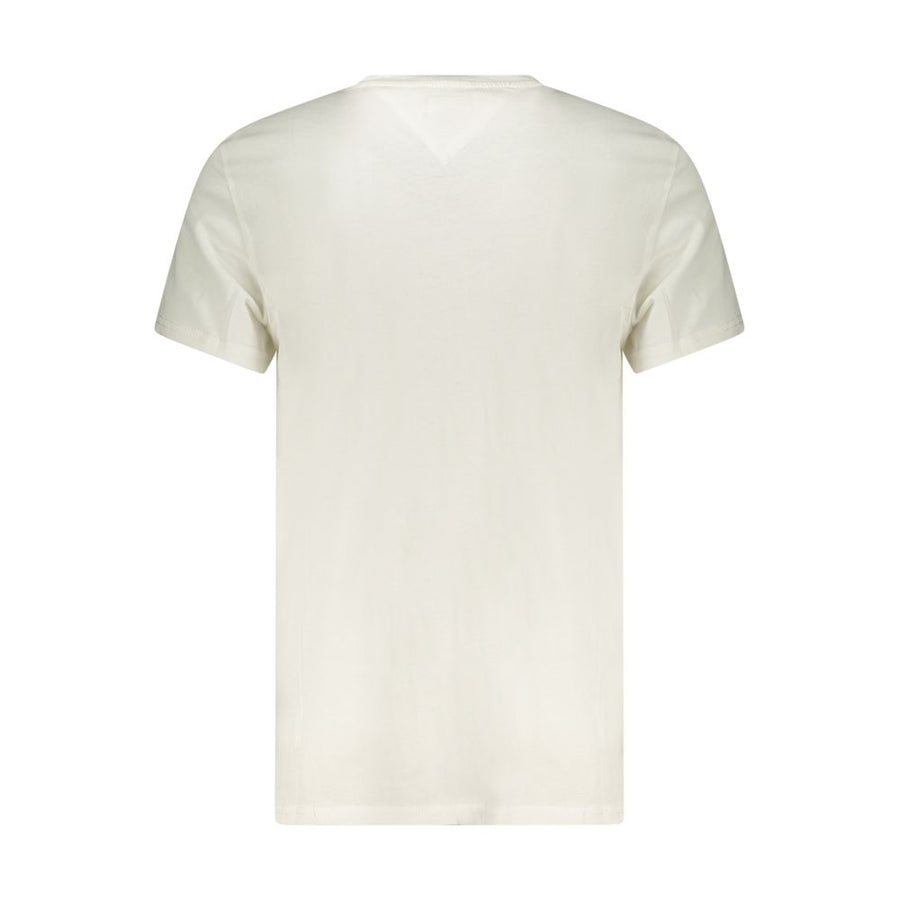 Tommy Hilfiger Weißes Herren-T-Shirt aus Baumwolle