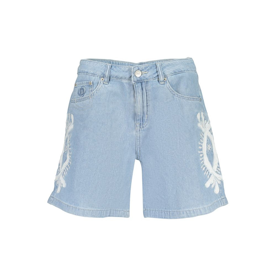 Desigual Women's Light Blue Cotton Shorts