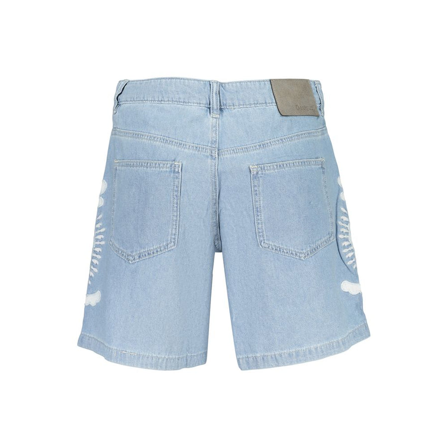 Desigual Women's Light Blue Cotton Shorts