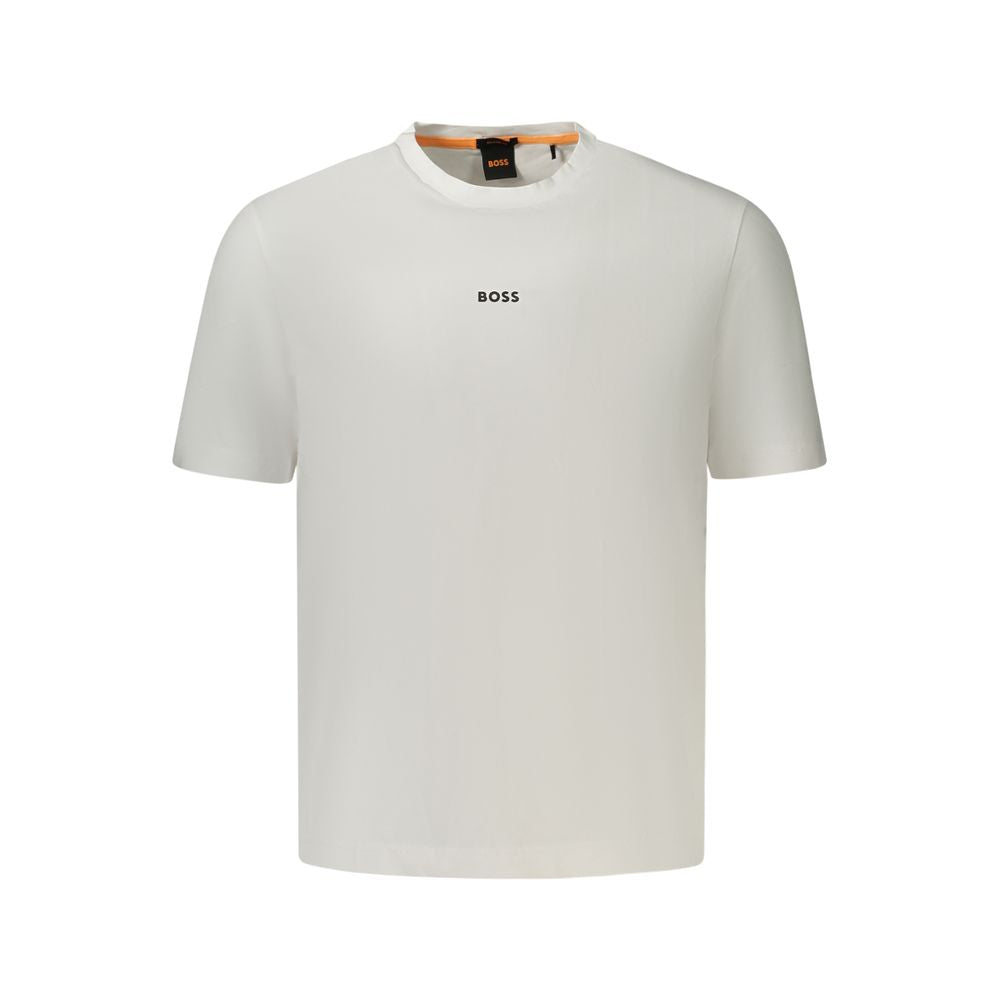 Hugo Boss Weißes Herren-T-Shirt aus Baumwolle