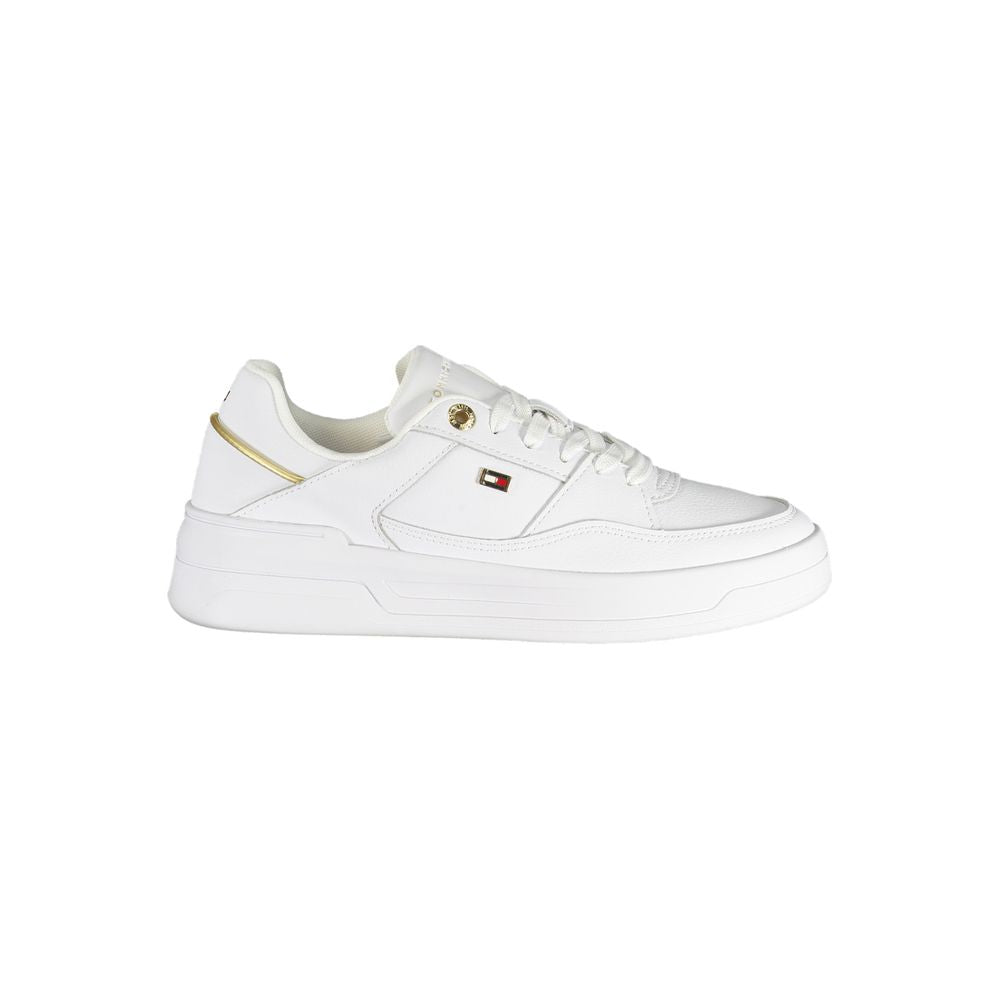 Tommy Hilfiger White Polyurethane Women's Sneaker